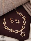 China Silver And Rose Golden Necklace Set Wholesale Price In Surat
